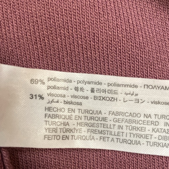 Zara Mauve Sleeveless Pullover Square Neck Stretch Corset Crop Top - Picture 4 of 4